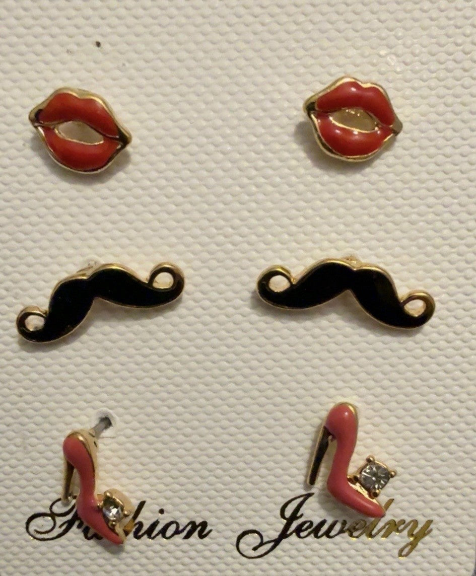 Women's Fashion Stud Earrings Elegant Floral Design Gold Tone Nickel Free Gift - Lumi and Leo