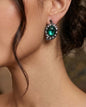Women's Fashion Stud Earrings Elegant Floral Design Gold Tone Nickel Free Gift - Lumi and Leo