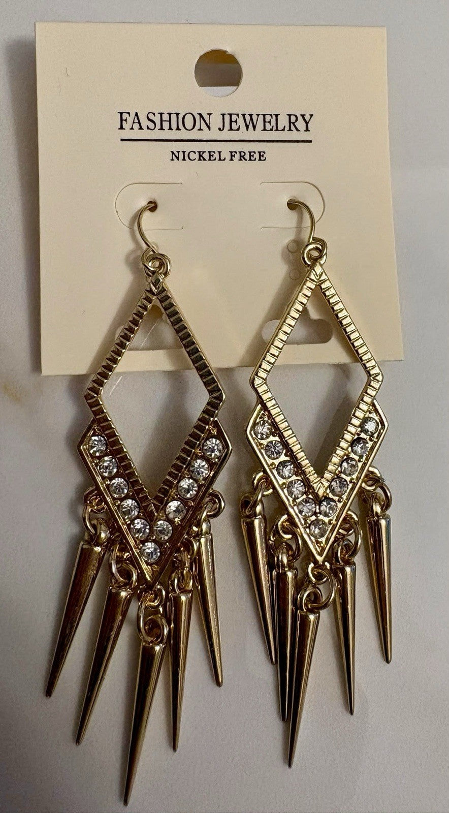 Women's Fashion Stud Earrings Elegant Floral Design Gold Tone Nickel Free Gift