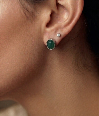Women's Fashion Stud Earrings Elegant Floral Design Gold Tone Nickel Free Gift - Lumi and Leo