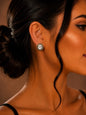 Women's Fashion Stud Earrings Elegant Floral Design Gold Tone Nickel Free Gift - Lumi and Leo