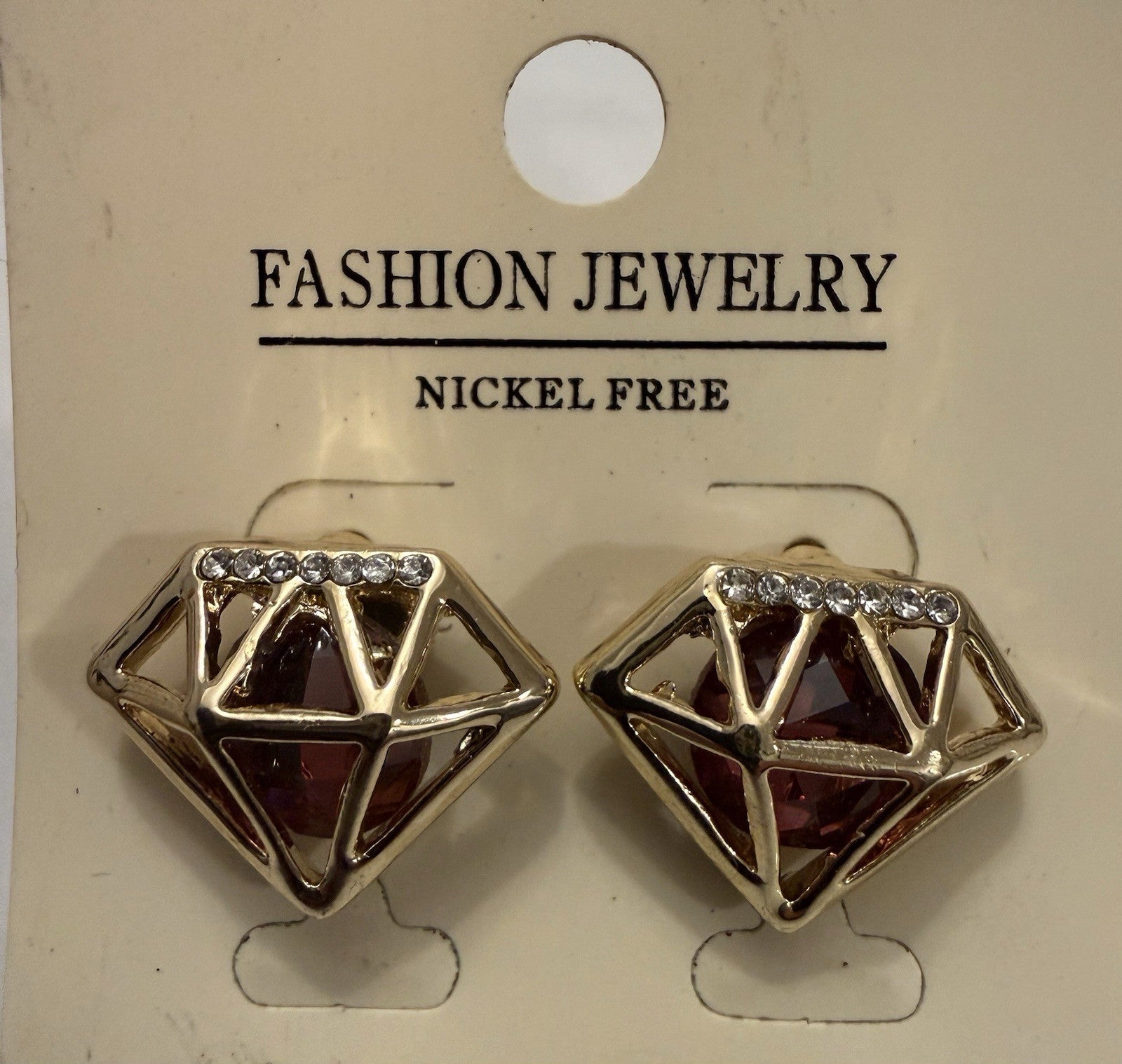 Women's Fashion Stud Earrings Elegant Floral Design Gold Tone Nickel Free Gift