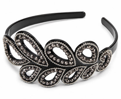 Women's Rhinestone Headband Crystal Hair Band Elegant Fashion Hair Accessory - Lumi and Leo