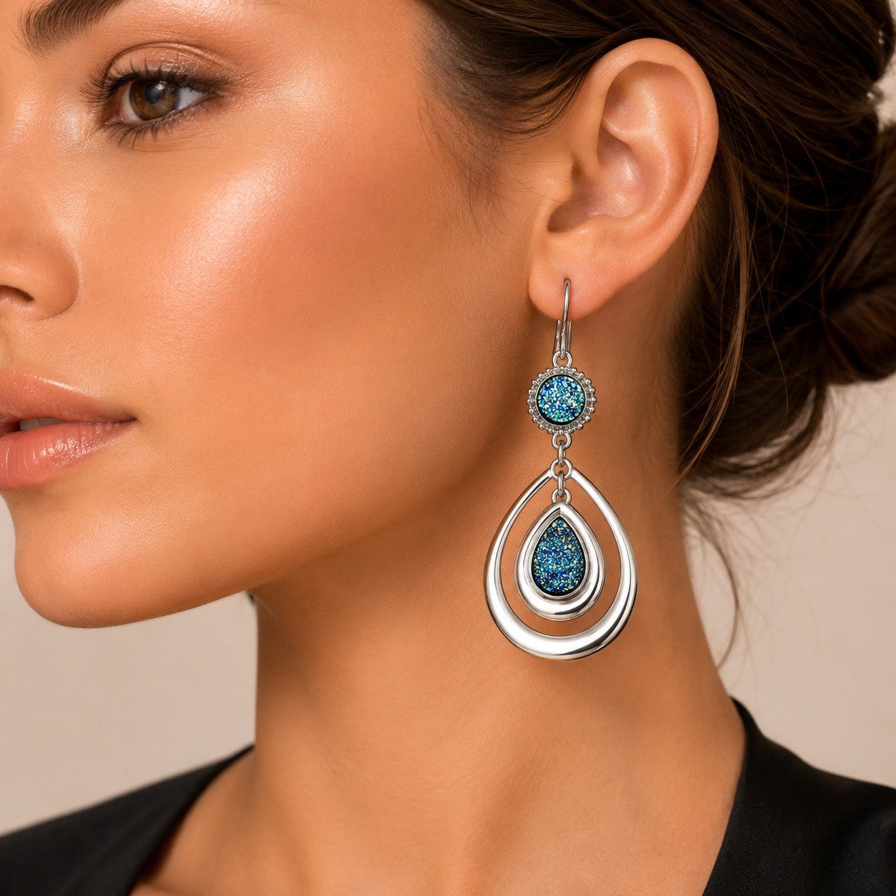 Women's Stainless Steel Dangle Earrings Hypoallergenic Lightweight Fashion Gift - Lumi and Leo