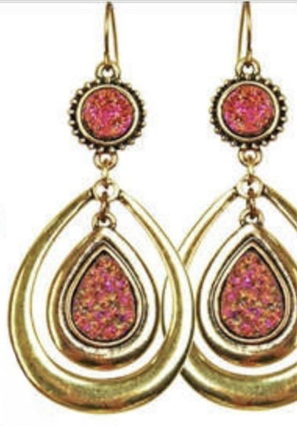 Women's Stainless Steel Dangle Earrings Hypoallergenic Lightweight Fashion Gift - Lumi and Leo