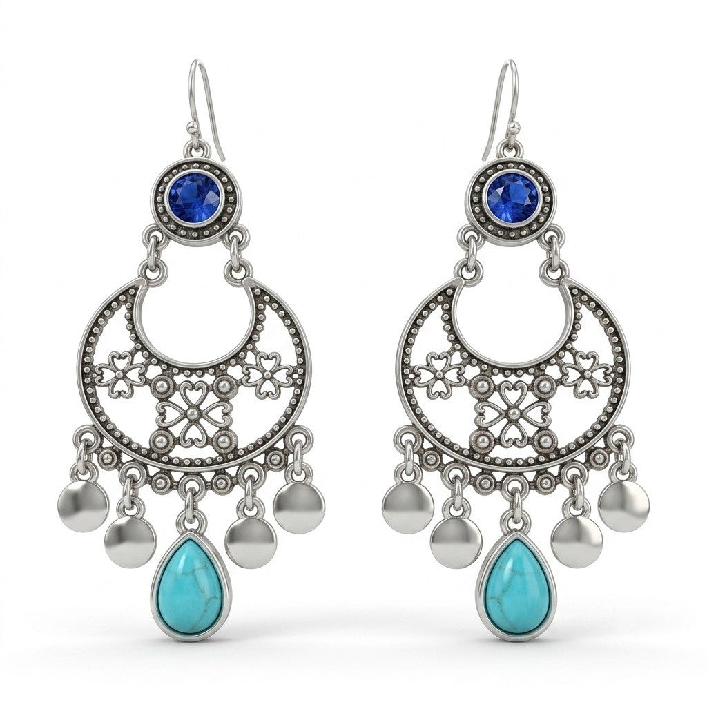 Women's Stainless Steel Dangle Earrings Hypoallergenic Lightweight Fashion Gift