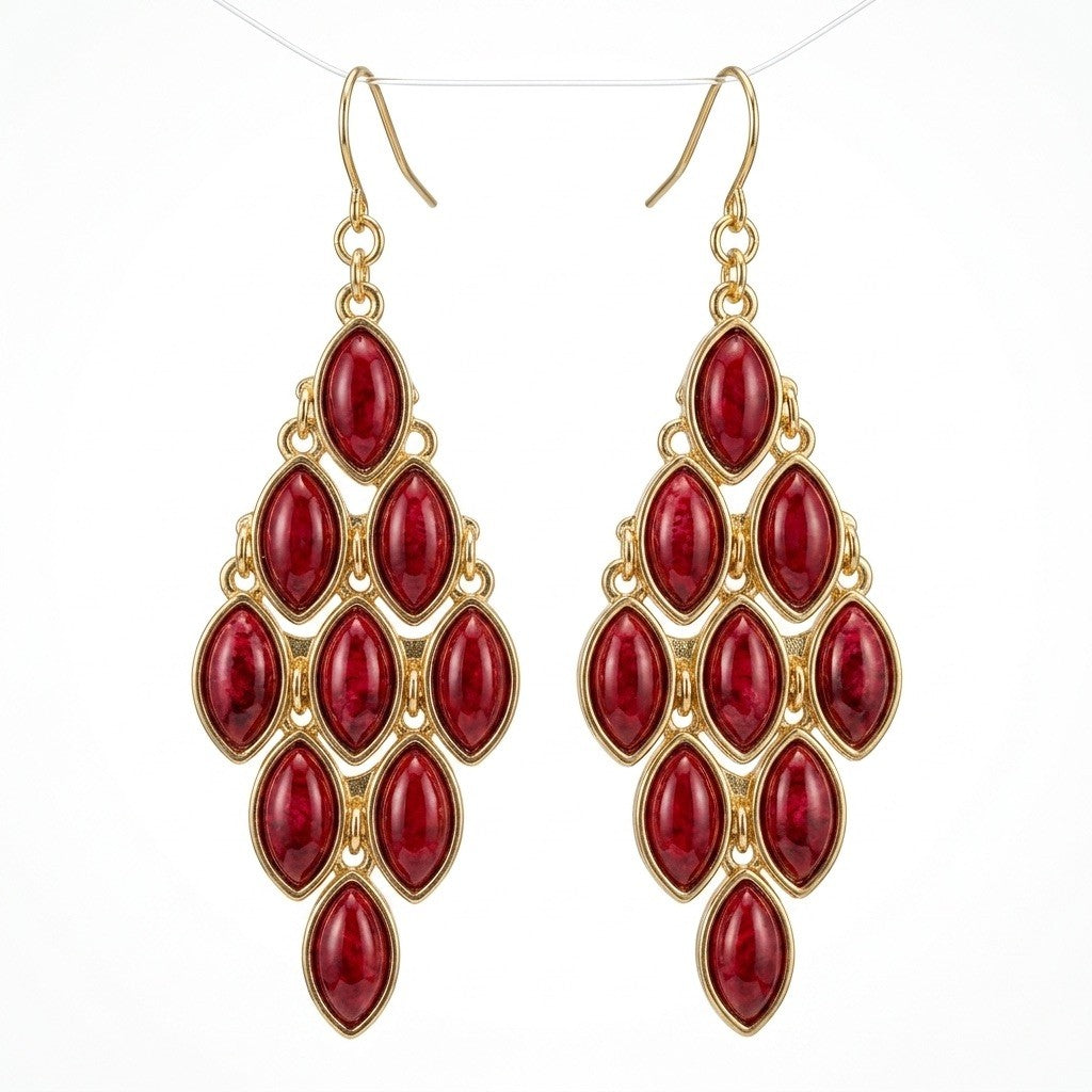 Women's Stainless Steel Dangle Earrings Hypoallergenic Lightweight Fashion Gift - Lumi and Leo