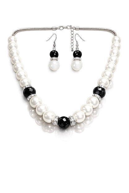 Women’s Stainless Steel Necklace & Earrings Jewelry Set Floral Adjustable Gift - Lumi and Leo