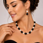Women’s Stainless Steel Necklace & Earrings Jewelry Set Floral Adjustable Gift - Lumi and Leo