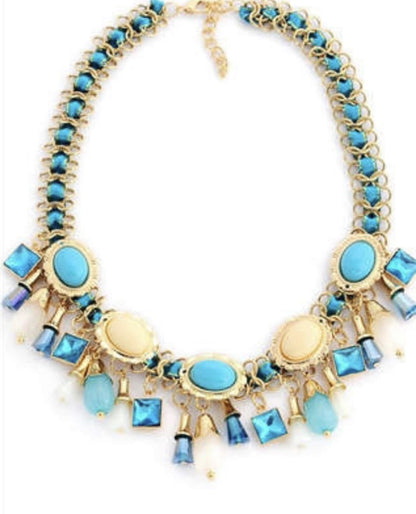 Women’s Stainless Steel Necklace & Earrings Jewelry Set Floral Adjustable Gift - Lumi and Leo
