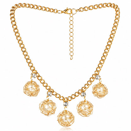 Women’s Stainless Steel Necklace & Earrings Jewelry Set Floral Adjustable Gift - Lumi and Leo
