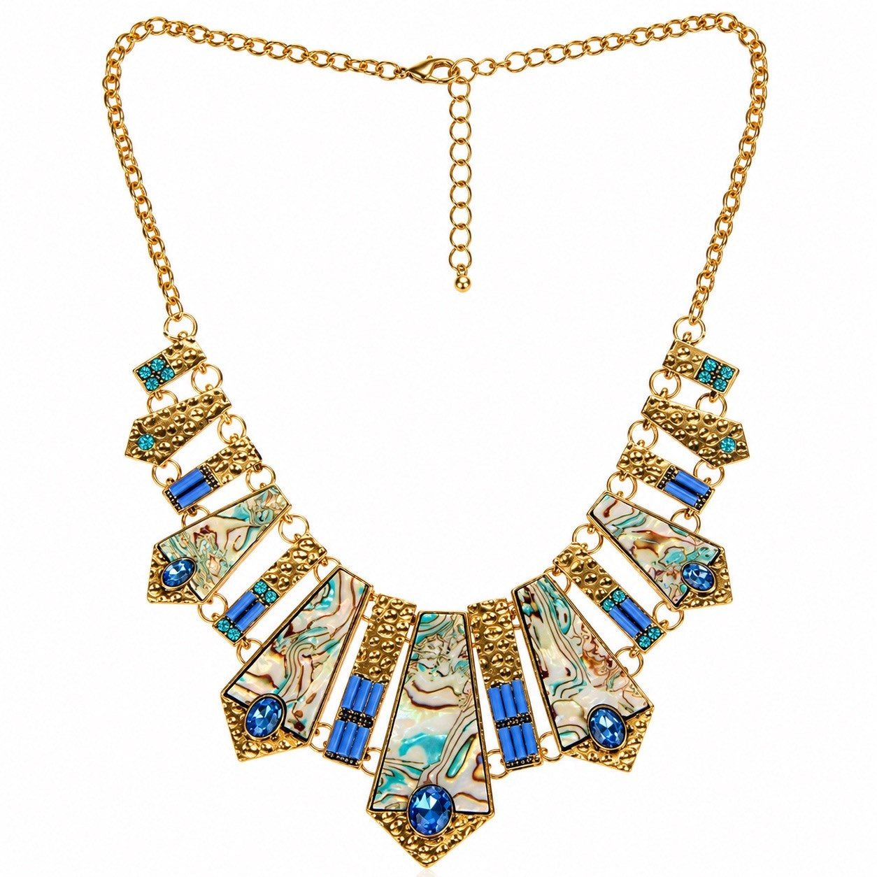 Women’s Stainless Steel Necklace & Earrings Jewelry Set Floral Adjustable Gift