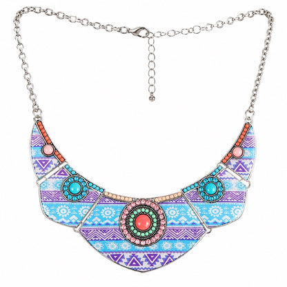 Women’s Stainless Steel Necklace & Earrings Jewelry Set Floral Adjustable Gift - Lumi and Leo