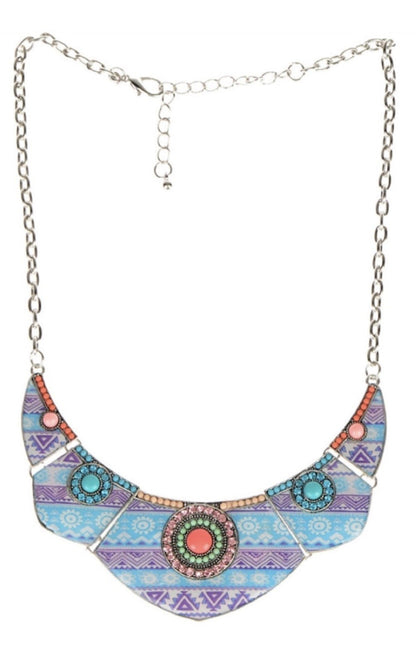 Women’s Stainless Steel Necklace & Earrings Jewelry Set Floral Adjustable Gift - Lumi and Leo
