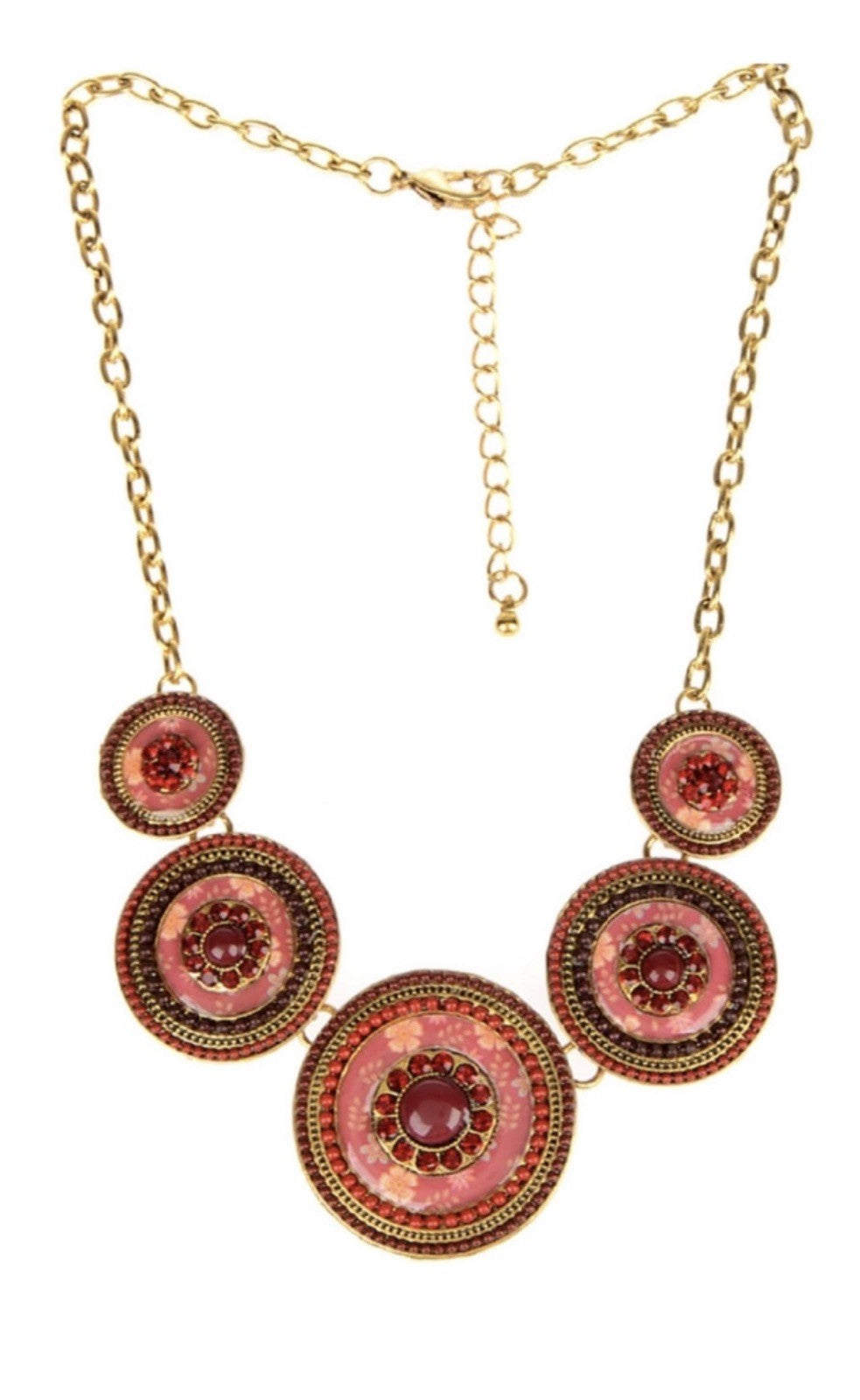 Women’s Stainless Steel Necklace & Earrings Jewelry Set Floral Adjustable Gift - Lumi and Leo