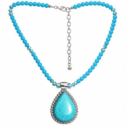 Women’s Stainless Steel Necklace & Earrings Jewelry Set Floral Adjustable Gift - Lumi and Leo