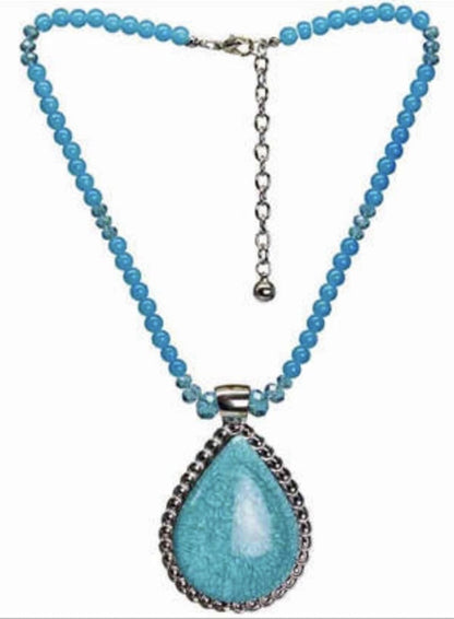 Women’s Stainless Steel Necklace & Earrings Jewelry Set Floral Adjustable Gift - Lumi and Leo