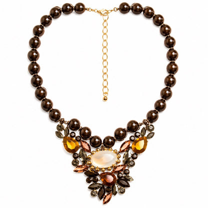 Women’s Stainless Steel Necklace & Earrings Jewelry Set Floral Adjustable Gift - Lumi and Leo