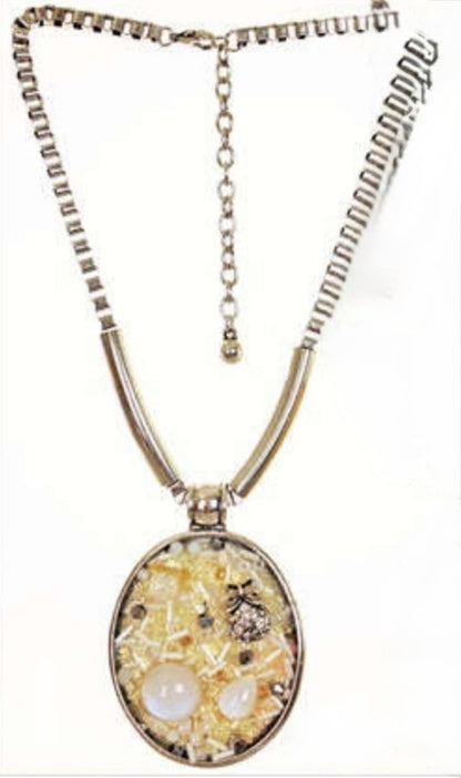 Women’s Stainless Steel Necklace & Earrings Jewelry Set Floral Adjustable Gift - Lumi and Leo
