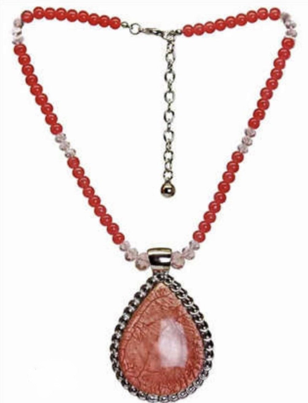 Women’s Stainless Steel Necklace & Earrings Jewelry Set Floral Adjustable Gift - Lumi and Leo