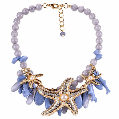 Women’s Stainless Steel Necklace & Earrings Jewelry Set Floral Adjustable Gift - Lumi and Leo