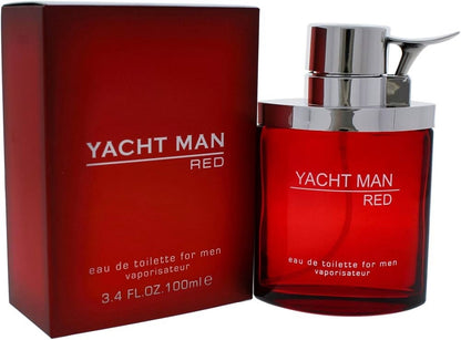 Yacht Man Red by Myrurgia Eau De Toilette Spray 3.4 oz for Men - Lumi and Leo