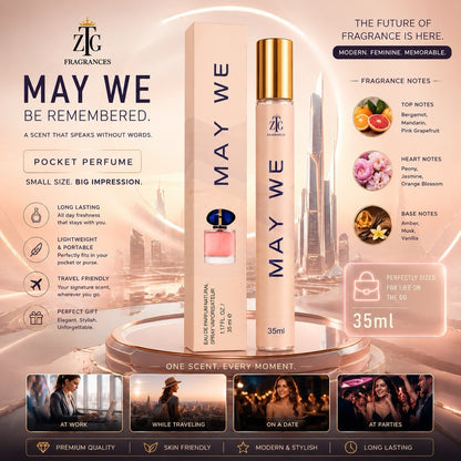 ZTG 35ml Pocket Perfume Eau De Parfum Long Lasting Travel Spray Choose Scent - Lumi and Leo