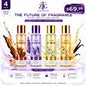 ZTG Fragrances 4 Pack Fragrance Mist Set 250ml Each Essential Oil Body Spray - Lumi and Leo