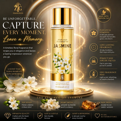 ZTG Fragrances 4 Pack Fragrance Mist Set 250ml Each Essential Oil Body Spray - Lumi and Leo