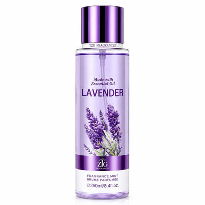 ZTG Fragrances Lavender Fragrance Mist 250ml Made with Essential Oils Body Spray - Lumi and Leo