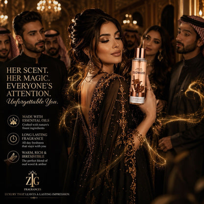 ZTG Fragrances Oudwood Fragrance Mist 250ml Made with Essential Oils Body Spray - Lumi and Leo