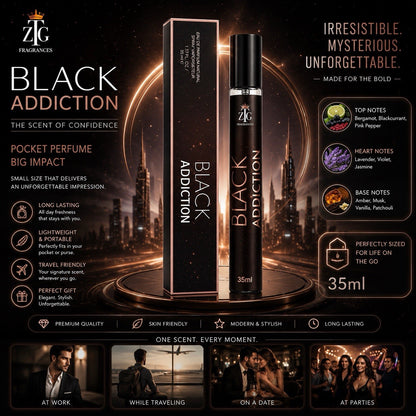 ZTG Pocket Perfume 35ml Eau De Parfum Long Lasting Travel Spray Unisex - Lumi and Leo