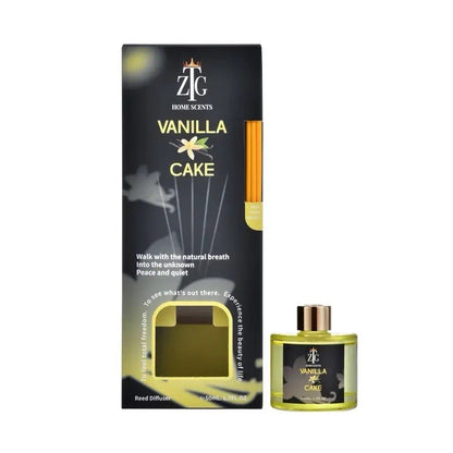 ZTG Reed Diffuser Set 2 Pack Rose Elixir & Vanilla Cake Home Fragrance - Lumi and Leo