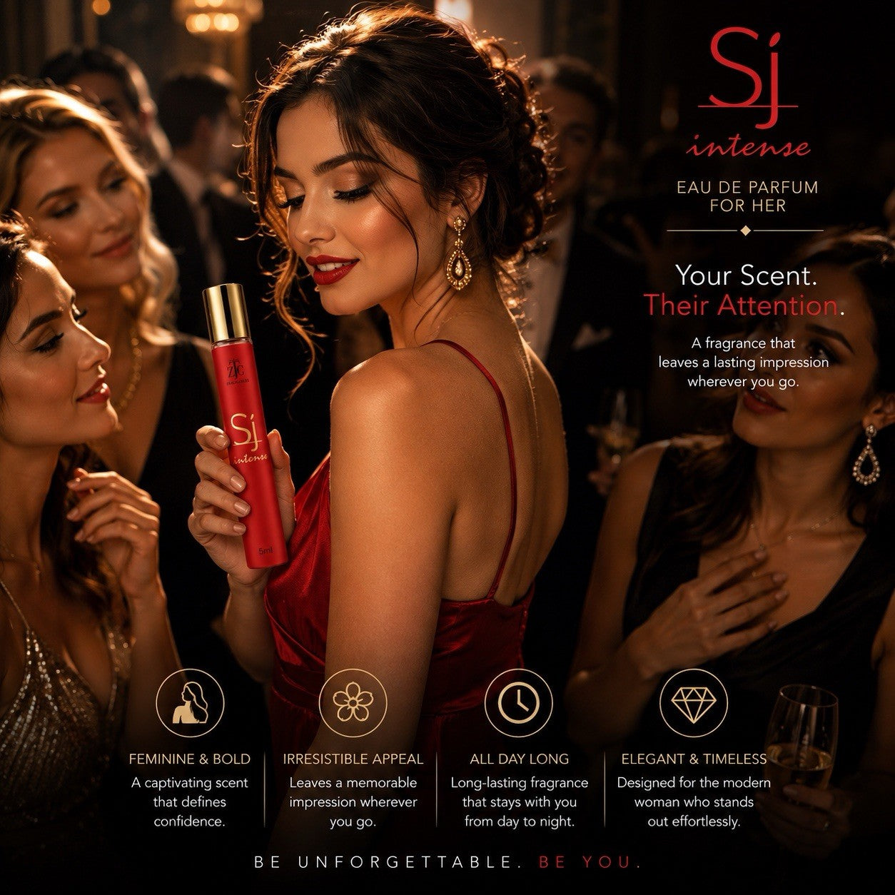ZTG Si Intense Women's Eau De Parfum 5ml Mini Travel Perfume Spray