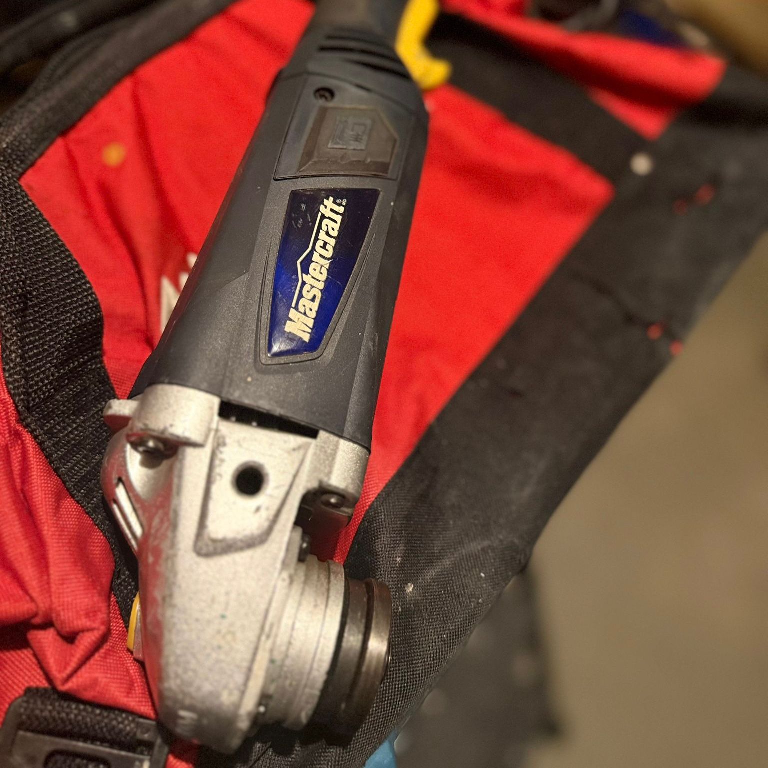 TESTED & WORKING Mastercraft 4-1/2” Angle Grinder – Heavy Duty Corded Tool