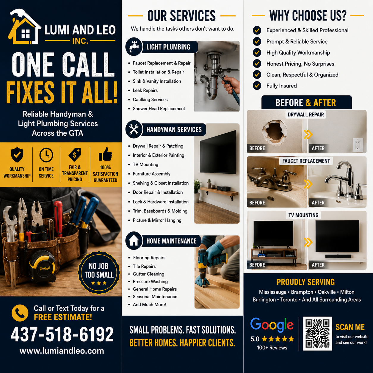 One Call Fixes It All