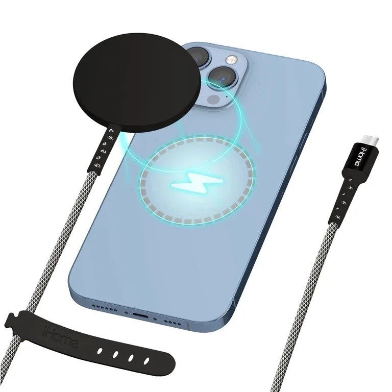 iHome 10W Magnetic Wireless Charger Puck 10ft Cable iPhone 12/13 2IHQI0851 - Lumi and Leo