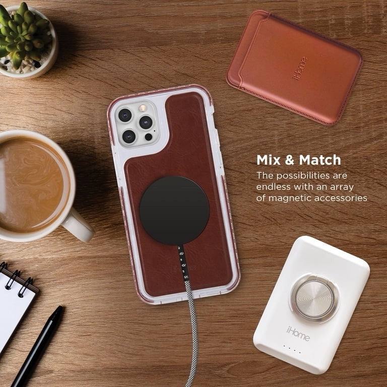 iHome 10W Magnetic Wireless Charger Puck 10ft Cable iPhone 12/13 2IHQI0851 - Lumi and Leo
