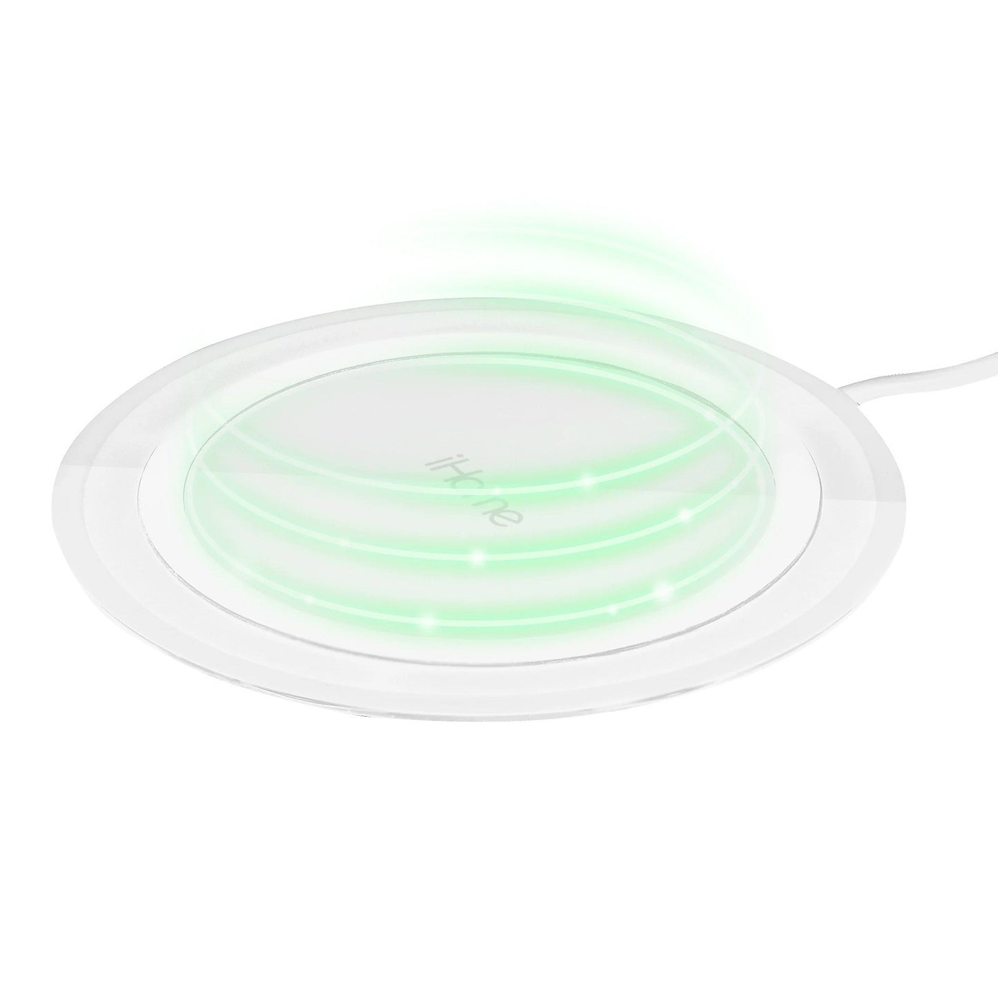 iHome IH-QI1000W 10W Qi Wireless Fast Charging Pad Ultra Slim White - Lumi and Leo
