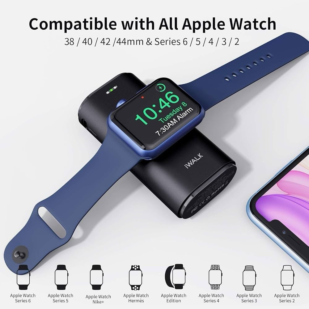 iwalk 9000mAh charger for apple watch and iPhone - Lumi and Leo