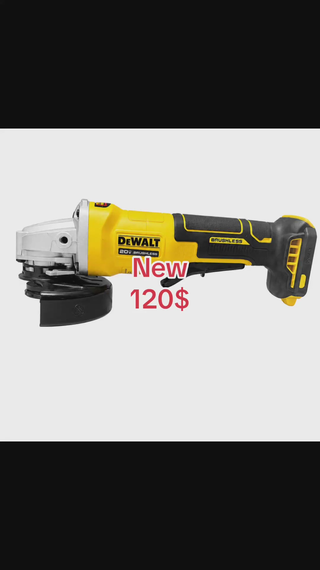 DEWALT 20V MAX XR BRUSHLESS 4-1/2” / 5” ANGLE GRINDER